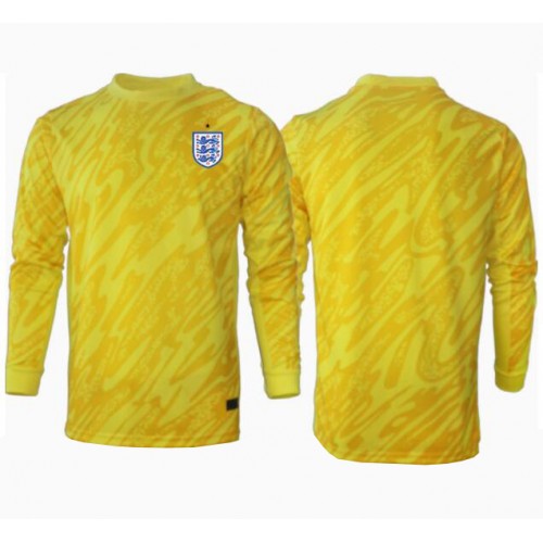 Fotbalové Dres Anglie Brankářské Venkovní ME 2024 Dlouhý Rukáv